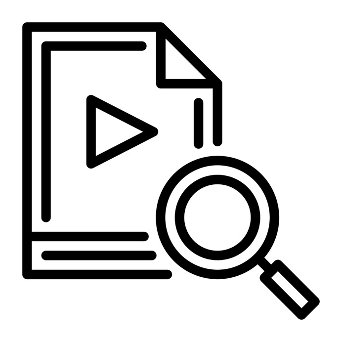 See more icon inspiration related to video, search, magnifying glass, zoom, loupe and multimedia on Flaticon.