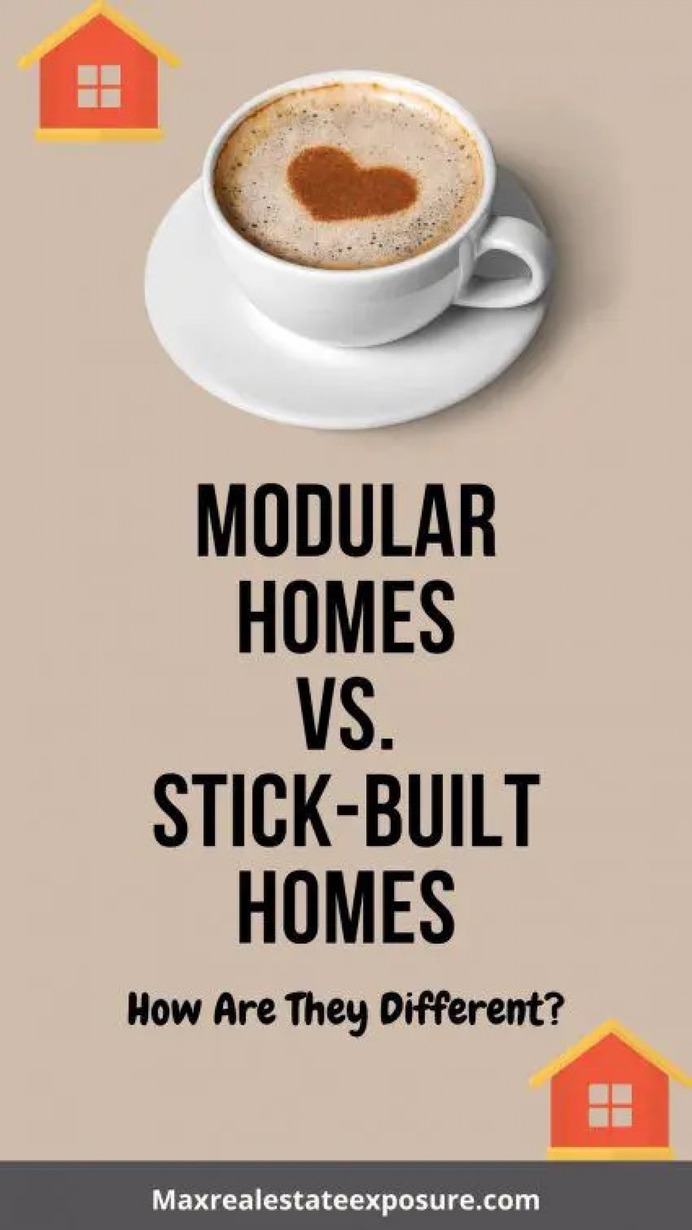 Traditional Homes vs. Modular Construction Infographic