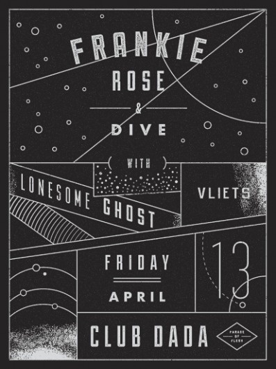 Aaron Eiland - Graphic Design, Illustration & Screen Printing #poster #screenprint #aaron eiland #frankie rose