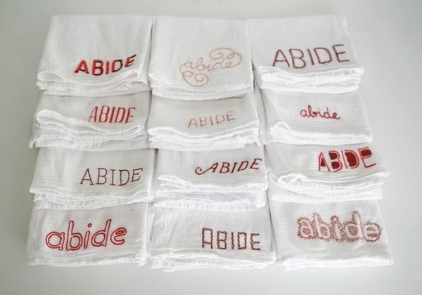 abide_intro #embroidery #typography