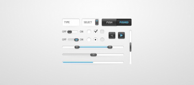 Ui kit psd Free Psd. See more inspiration related to Button, Ui, User, Psd, Sexy, Slider, Interface, Ui kit, User interface, Horizontal, Kit and Toggle on Freepik.