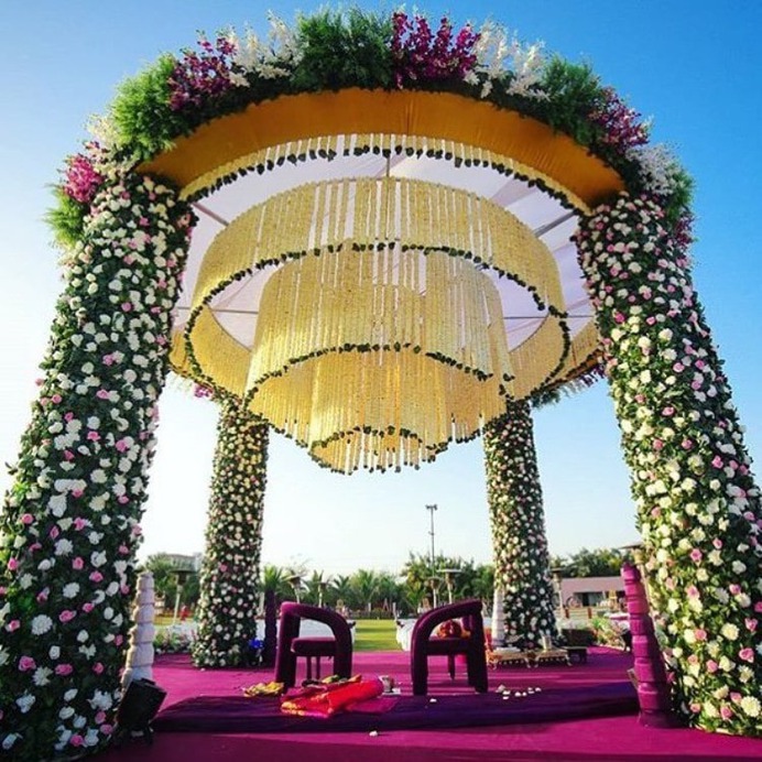 decoration of mandap