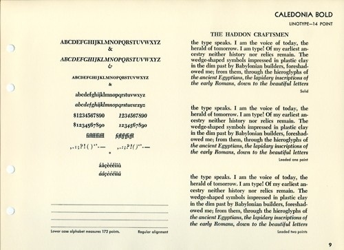 Daily Type Specimen | Caledonia was designed by W. A. Dwiggins and... #typography