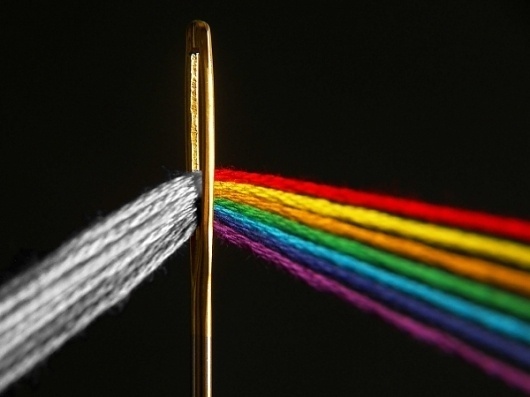 Dark Side of the Loom | Colossal #album #side #pink #of #the #cover #needle #photography #music #floyd #dark #moon