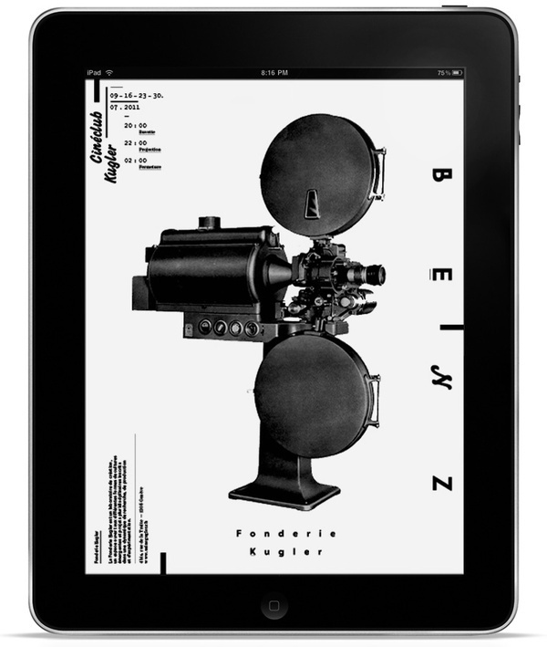 Alex W. Dujet Fonderie Kugler #swiss #print #design #graphic #poster #typography