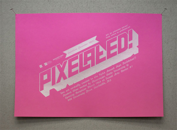 pixelated_poster_01 #design #graphic #typography