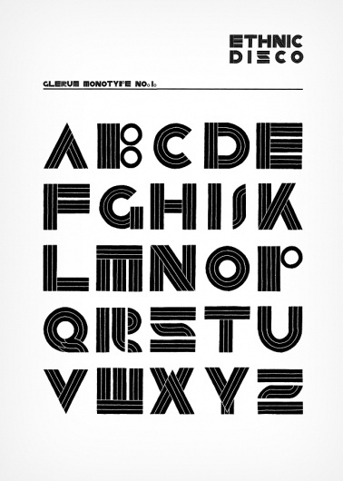 ethnic disco black.jpg 650×910 pixel #disco #monotype #glerum #typography #stefan #ethnic