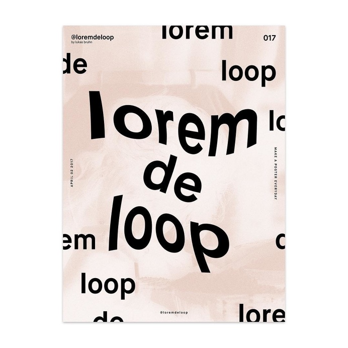 🏴 day 017 #loremdeloop #daily ・ ・ ・ #dailyposter #design #daily #365days #designer #designers #designing #designporn #designlife #d