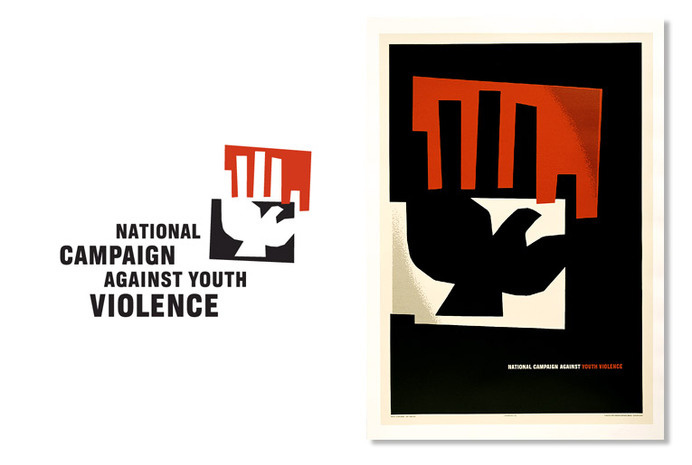 campaign against violence identity #logo #poster