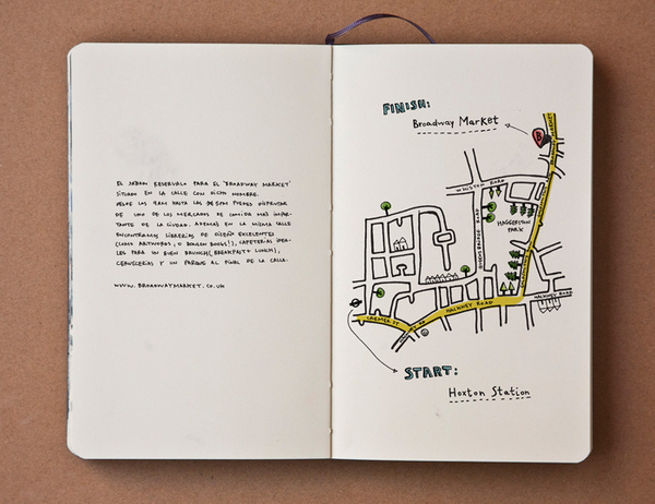 pazmartinezcapuz.com #broadway #market #guide #handwriting #london #map #moleskine #pazmartinezcapuz