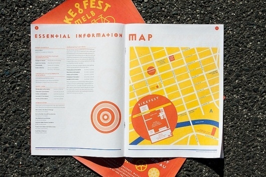 Melbourne BikeFest | SouthSouthWest #bicycle #bike #map #publication