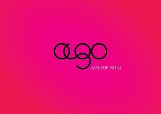 AGO - makeup artist on the Behance Network #bright #font #round #color #brand #logo