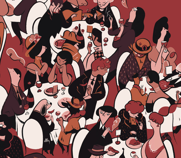 Illustrations for the New Yorker, NYT & other places on Behance #nyt #restaurant #yorker #illustration #new
