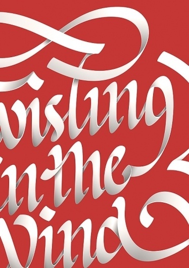 Twisting in the Wind on the Behance Network #typography