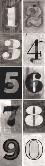 design work life » cataloging inspiration daily #numbers #illustration #typography