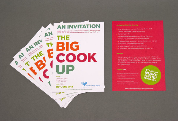 rFreedom from Torture. The Big Cook Up Event. #logo design #identity design #website design #brochure design #3 #fish #in #a #tree #logo des