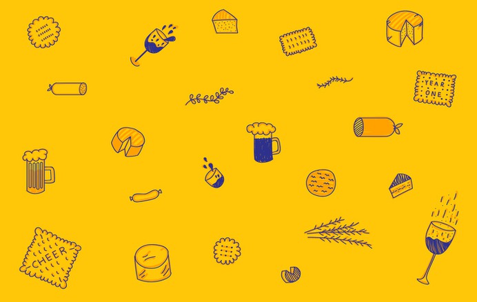 Hand Drawn Food Icons for Big Ass One