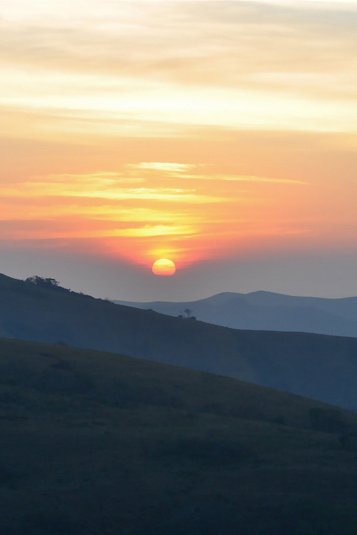 sunset mountains