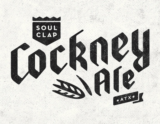 Cockney Ale logo | Flickr - Photo Sharing! #typography #logo #branding #identity #lettering