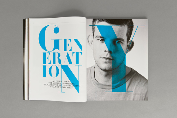 Spin — Christie's Magazine #edition #generation #spread #man #overprint