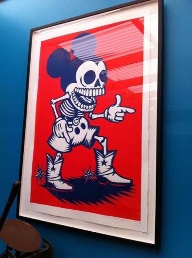 eyeone | seeking heaven #silkscreen #of #mano #the #press #printing #la #skulls #day #woodblock #dead