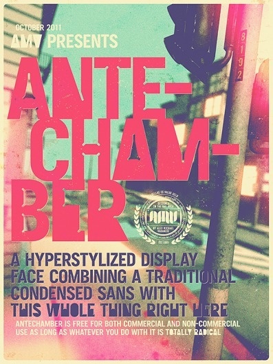 Antechamber (Free Typeface) on the Behance Network #font #design #graphic #poster