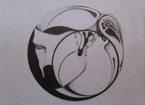 Untitled | Flickr - Photo Sharing! #abstract #face #circle #drawing
