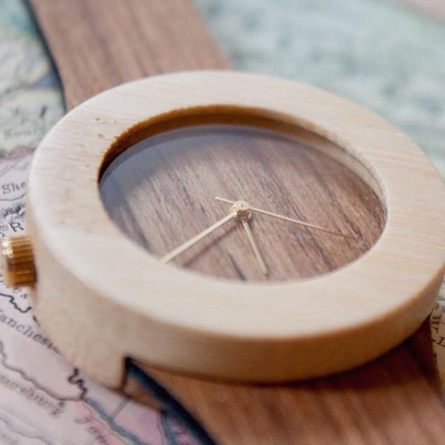 Teak & Bamboo Watch by Analog Watch Company #tech #flow #gadget #gift #ideas #cool
