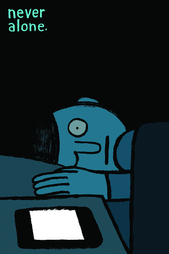 Creative Review Jean Jullien says, Allo? #illustration #phone #sleep