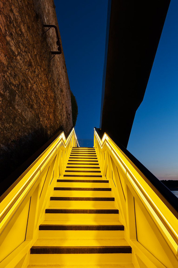 1 coast path staircase at royal william yard by gillespie yunnie architects #stairway