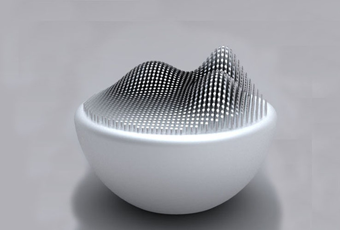 With the Ripple speaker, anyone with impaired hearing can enjoy the music by actually feeling and seeing the notes. #design #product #indust