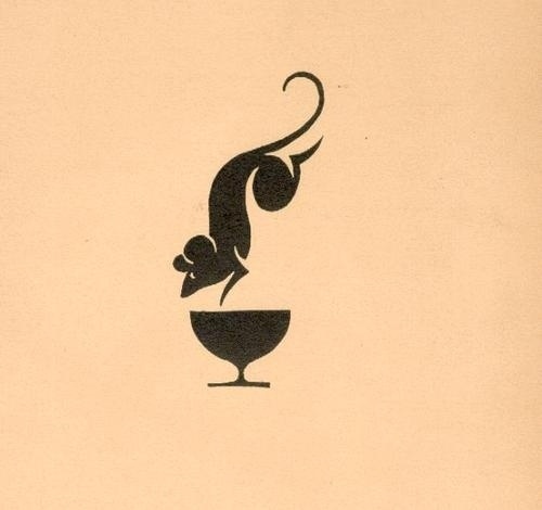 15 Recepta bibofilska. Kraków, 1934 (Society of... - Designers Go To Heaven #mark #mouse #geometric #illustration #cup