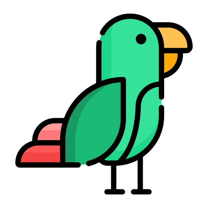 See more icon inspiration related to bird, parrot, animal, parrots, animal kingdom, birds, nature and animals on Flaticon.