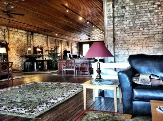 Our Office: Downtown Harrisonburg #brick #rustic #office #design #exposed