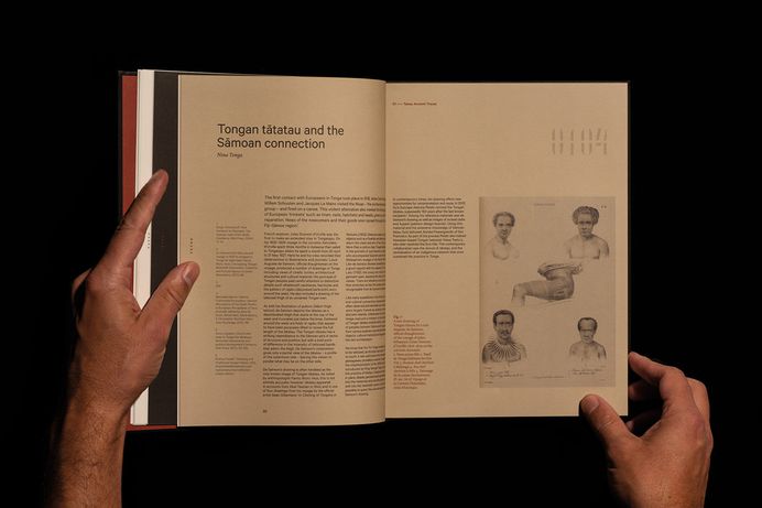 Book design by New Zealand-based studio Inhouse for Tatau, a publication on the history of Sāmoan tattooing