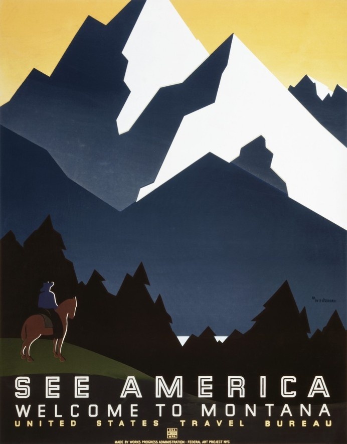 See America WPA Poster #illustration #poster #america #parks #national