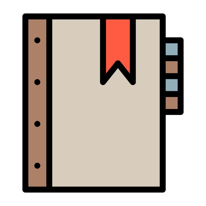 See more icon inspiration related to book, agenda, bookmark, notebook, address book, business and contacts on Flaticon.