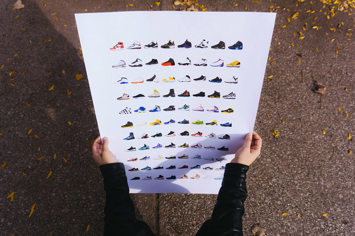 Wavvy Collective Sneaker Poster by Nico Gibson