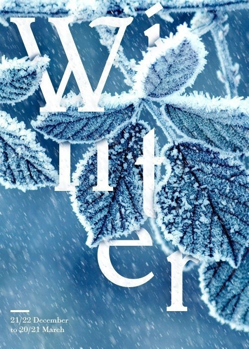 Four Seasons Typographic Posters #typographic #posters #seasons