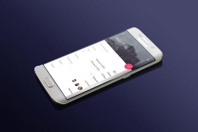 Free Samsung Galaxy S6 Edge Mockup PSD