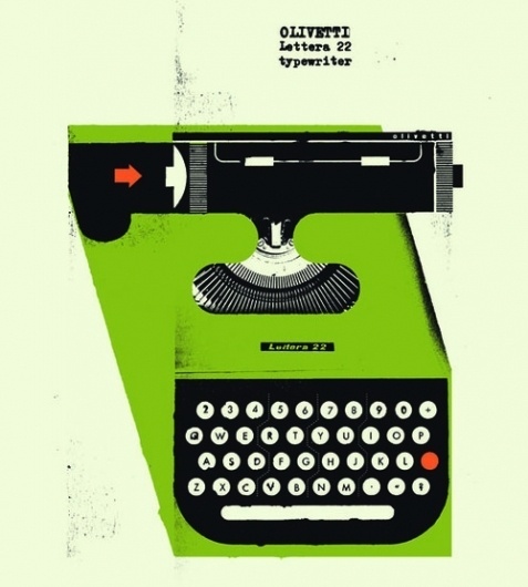 Rik #olivetti #typewriter #poster #lettera22