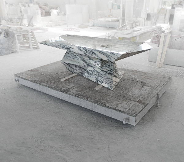 Loris, a table hidden in the marble #marble #michbold