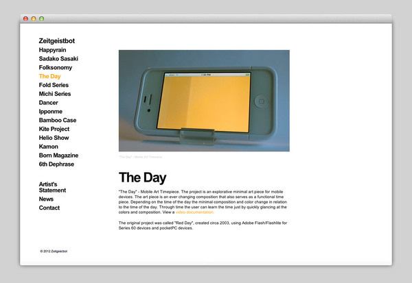 Zeitgeistbot #website #design #web