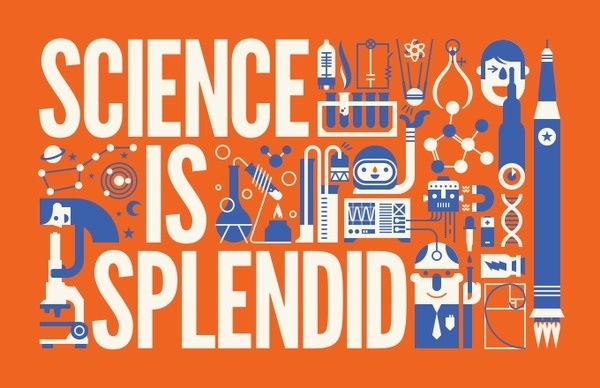 KOMBOH School's Cool Print Series / on Design Work Life. #illustration #science #typography