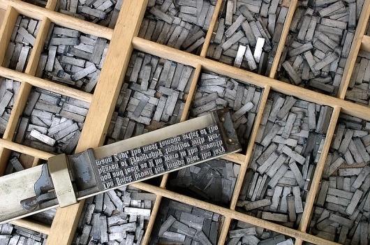 Metal movable type #hermann #zapf