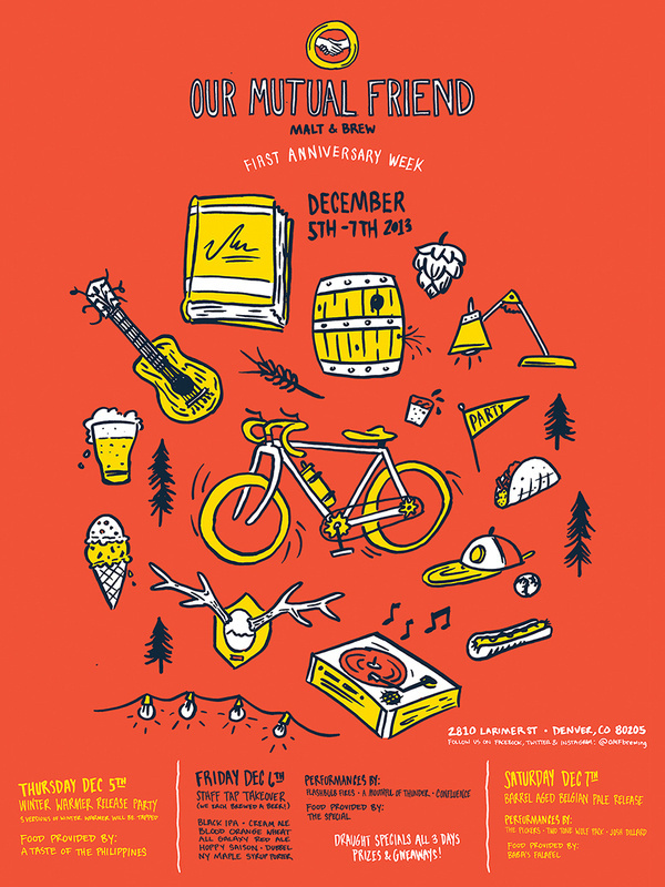 Omf anniversary poster #handmade