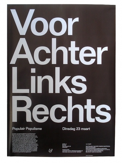 almost Modern : Populair Populisme #helvetica #poster #typography