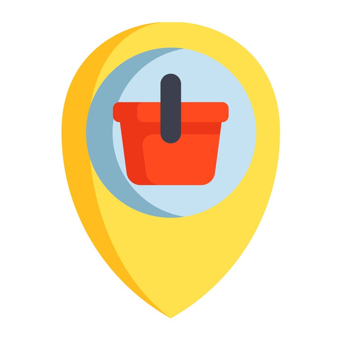 See more icon inspiration related to shop, bag, maps and location, commerce and shopping, placeholder, store, localization and shopping on Flaticon.