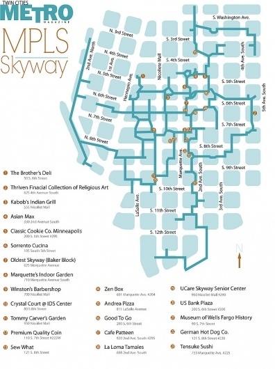 Skyway Maps - Adam Marks Advertising #marks #map #metromag #adam #minneapolis #adamjmarks #skyway