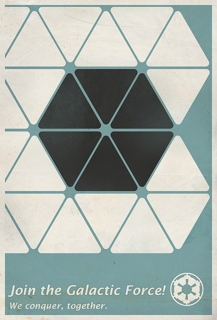 Imperial Propaganda Poster - Star Wars | Flickr - Photo Sharing! #propaganda #minimal #poster #triangles